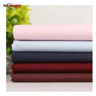 대나무 면화 스판덱스 직물 셔츠 용 재고