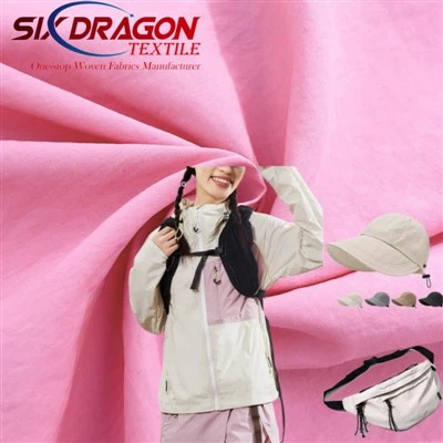 280T 재킷과 모자 용 방수 방수 나일론 패브릭
